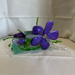 Handcrafted Resin flower Hair Claw